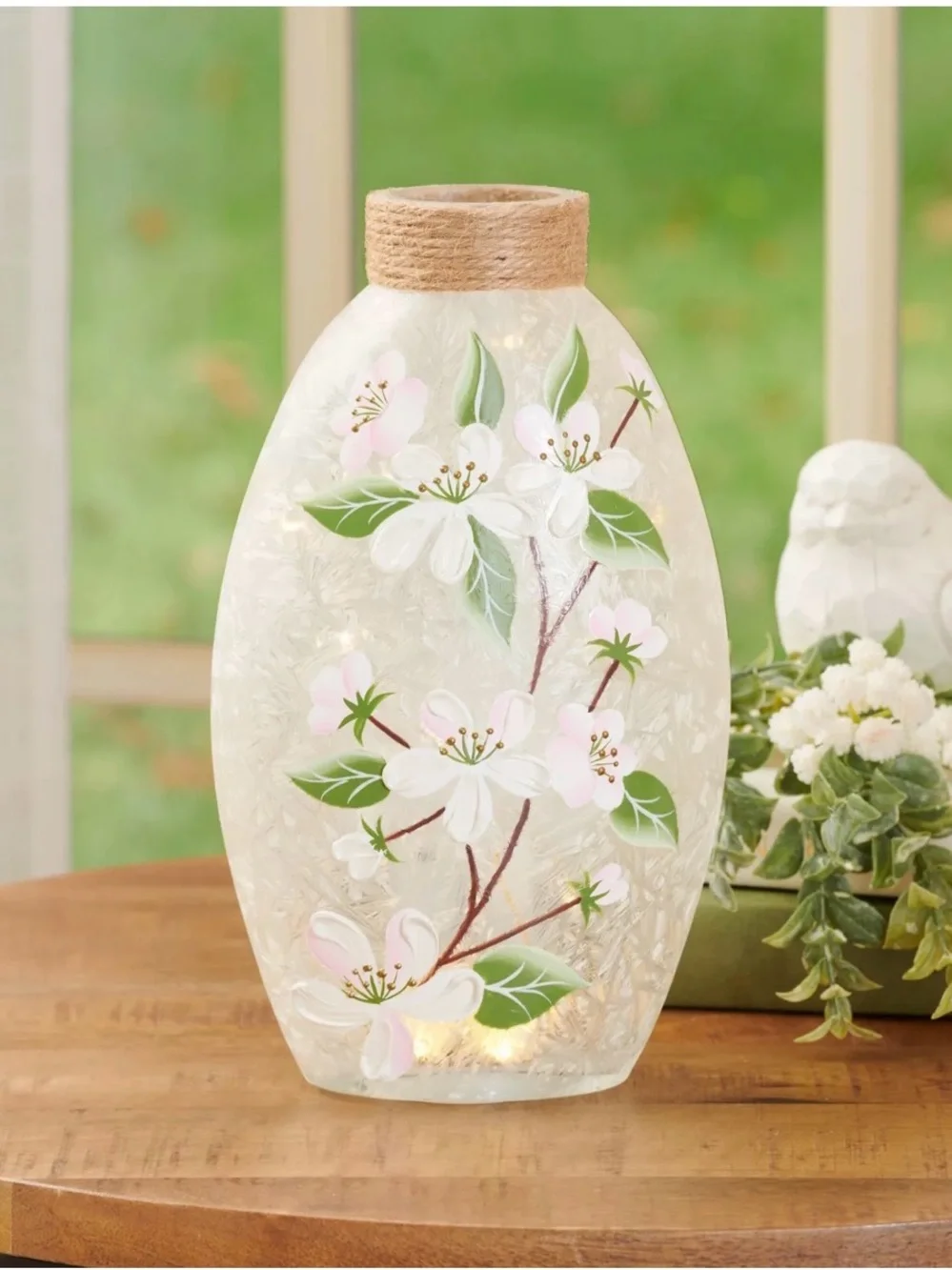 New! Studio 66 Blushing Blossoms Oval Vase Table Decor
